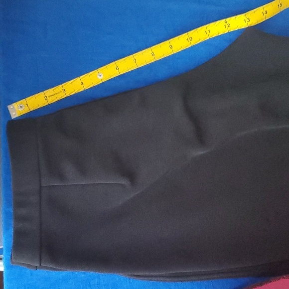 Chicos Design Size 2 US L High Rise Pull On Pants Straight Leg Black VTG - Picture 8 of 9